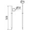 Barbed wire ground peg | 14mm, length: 500 mm